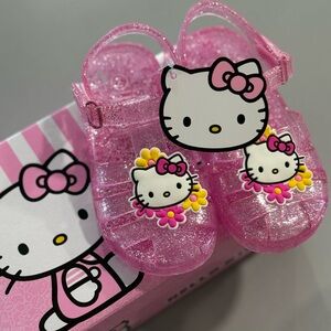 Hello Kitty Sparkling Pink Jelly Shoes